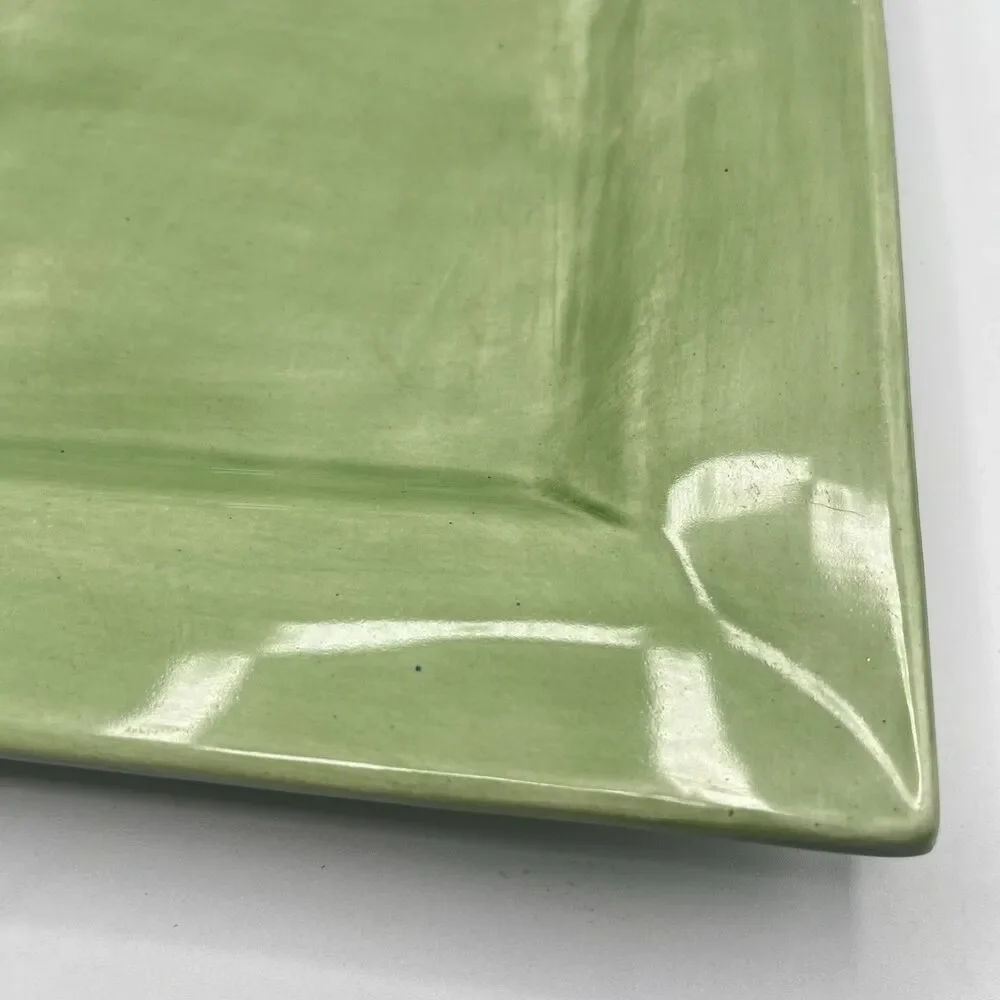 Sausalito Sage Green by Pottery Barn Square Dinner Plate All Sage Green